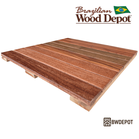 Red Balau Deck Tiles - Brazilian Wood Depot